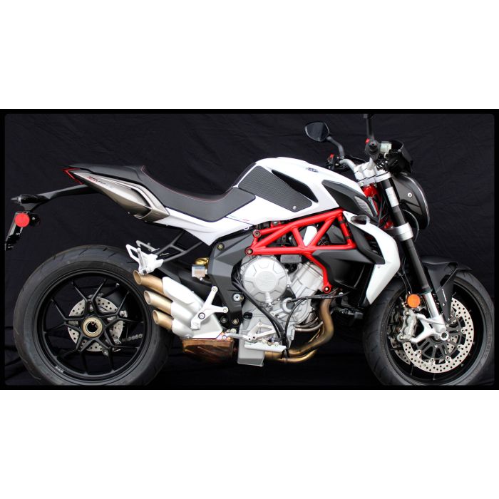 TechSpec MV AGUSTA BRUTALE 675 (2012 - CURRENT), 750 (2001 - 06), 800 / 800 DRAGSTER (2013 - CURRENT), 1090  (2009 - CURRENT) Snake Skin Tank Grips: Free Center Tank Protector Included