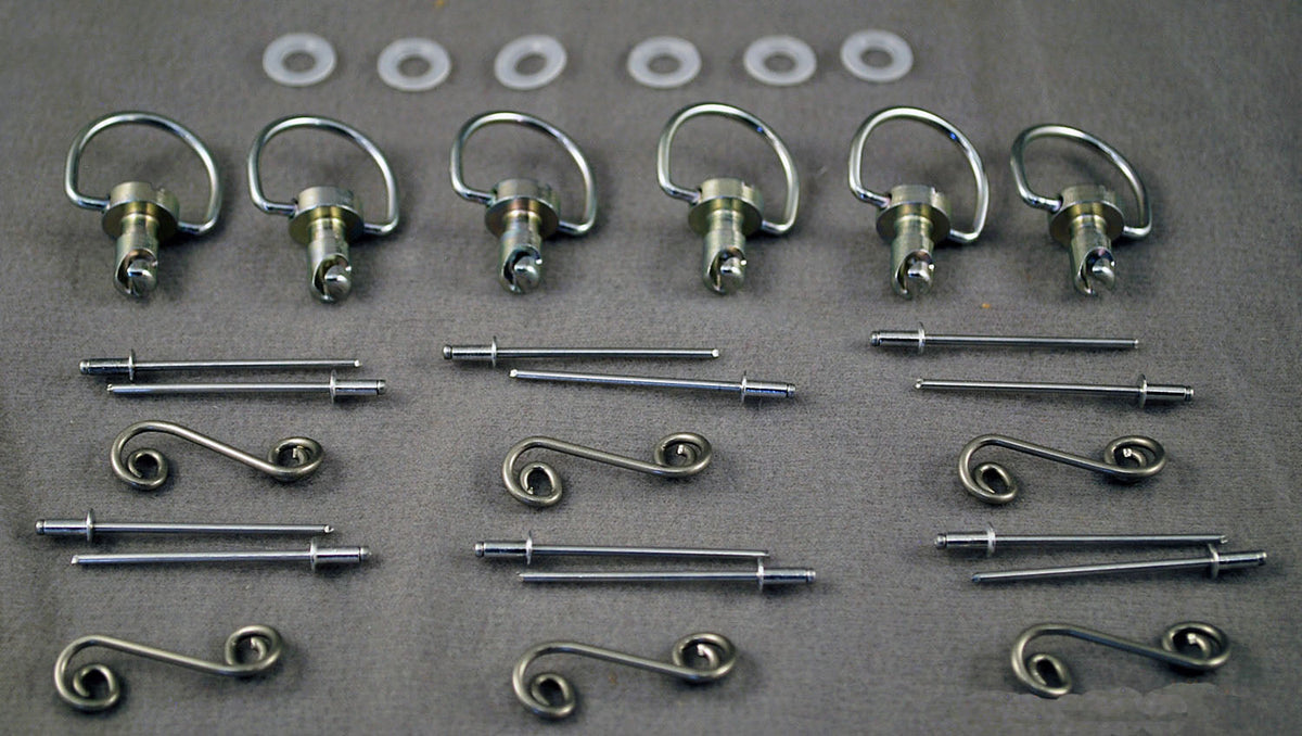 Armour Bodies Rivet Type Dzus Fasteners, 6 pack