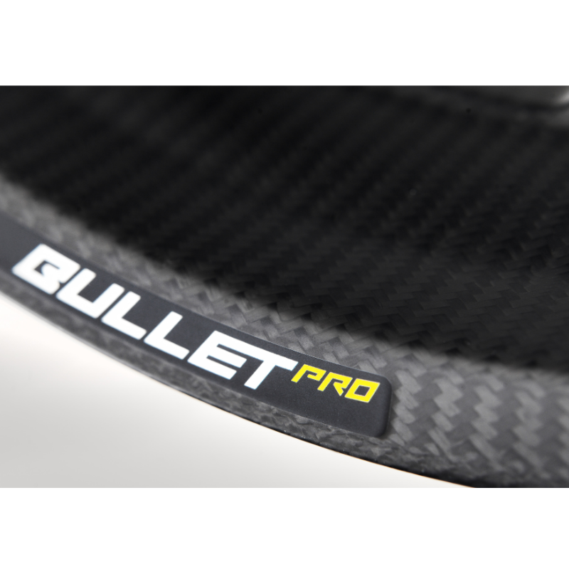 close up of bullet pro wheel and sticker