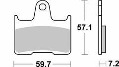 Alpha Racing Brake Pad Set SBS Sinter Rear BMW M1000RR