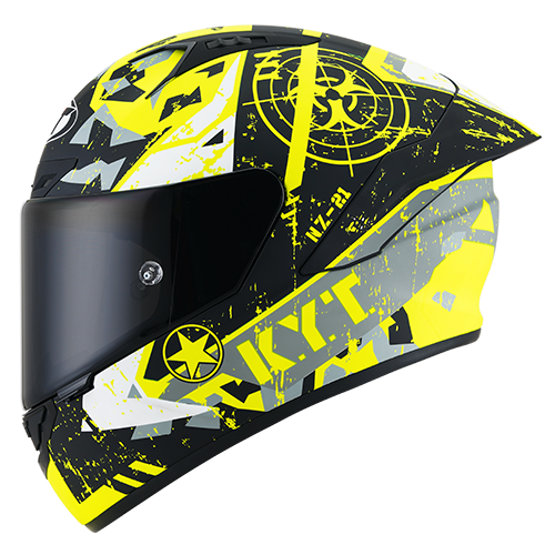 KYT NZ-Race Helmet - Blazing Matte Yellow