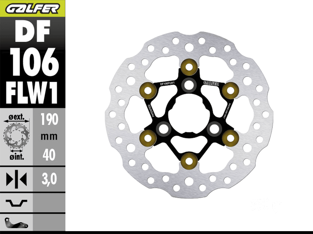Galfer Ohvale Front Brake 190mm World SBK Floating Rotor