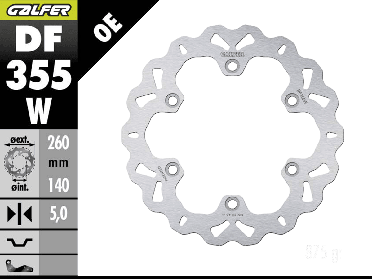 Hayabusa Lightweight Rear Rotor Galfer Suzuki Hayabusa 1300 Rear Brake Rotor (1999-) – HHR Performance
