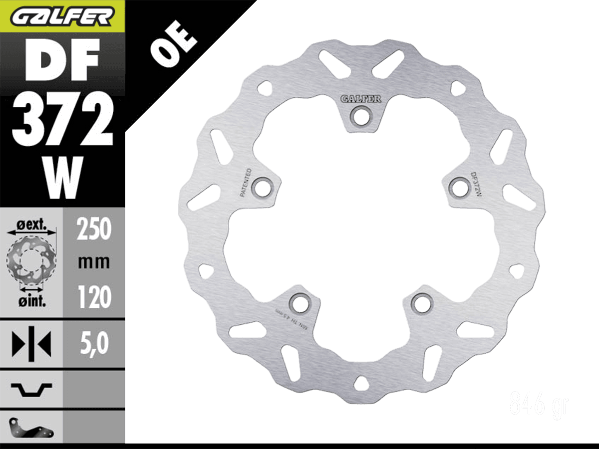 Galfer Suzuki GSX-S 1000 Rear Brake Floating Rotor (2015-)
