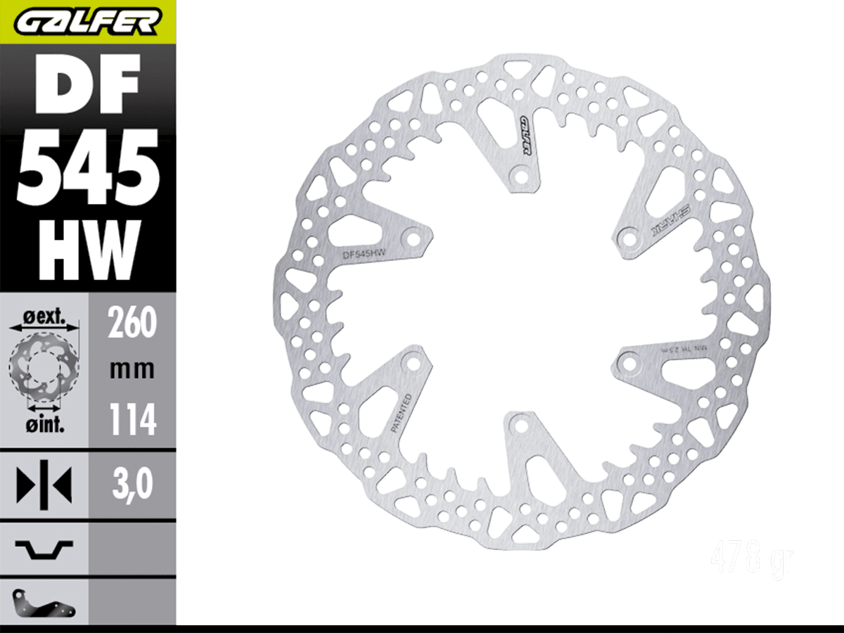 Galfer Ducati Desmo450 MX Front Brake 260mm Shark Rotor