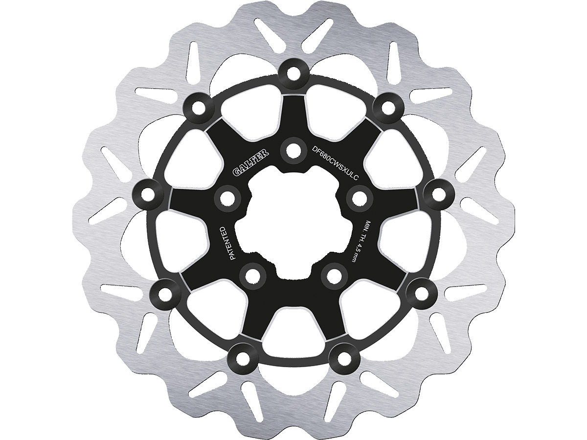 Galfer Harley Davidson Soft Tail Front Brake 330mm Billet Floating Rotor (Contrast Black) (00-17)
