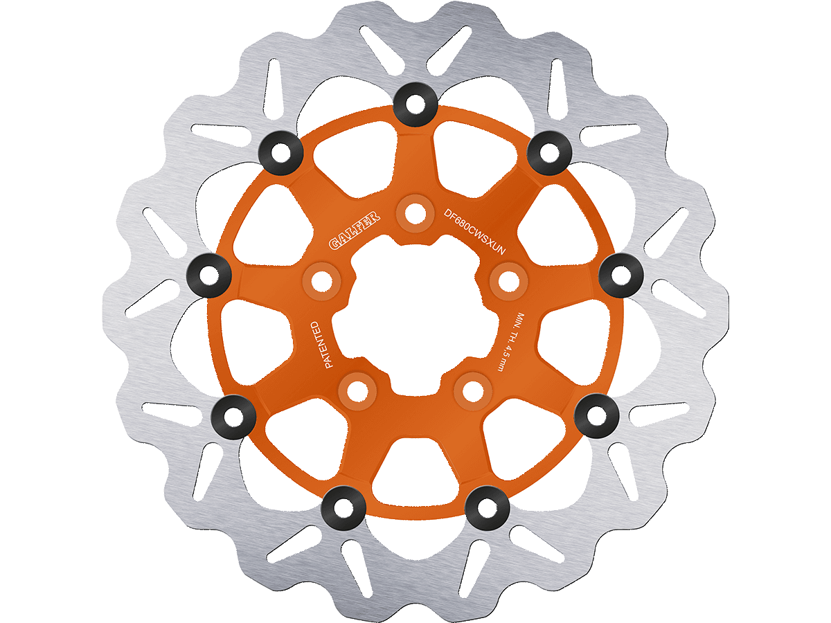 Galfer Harley Davidson Pan America 1250 / Special Front Brake 330mm Billet Floating Rotor (Orange)