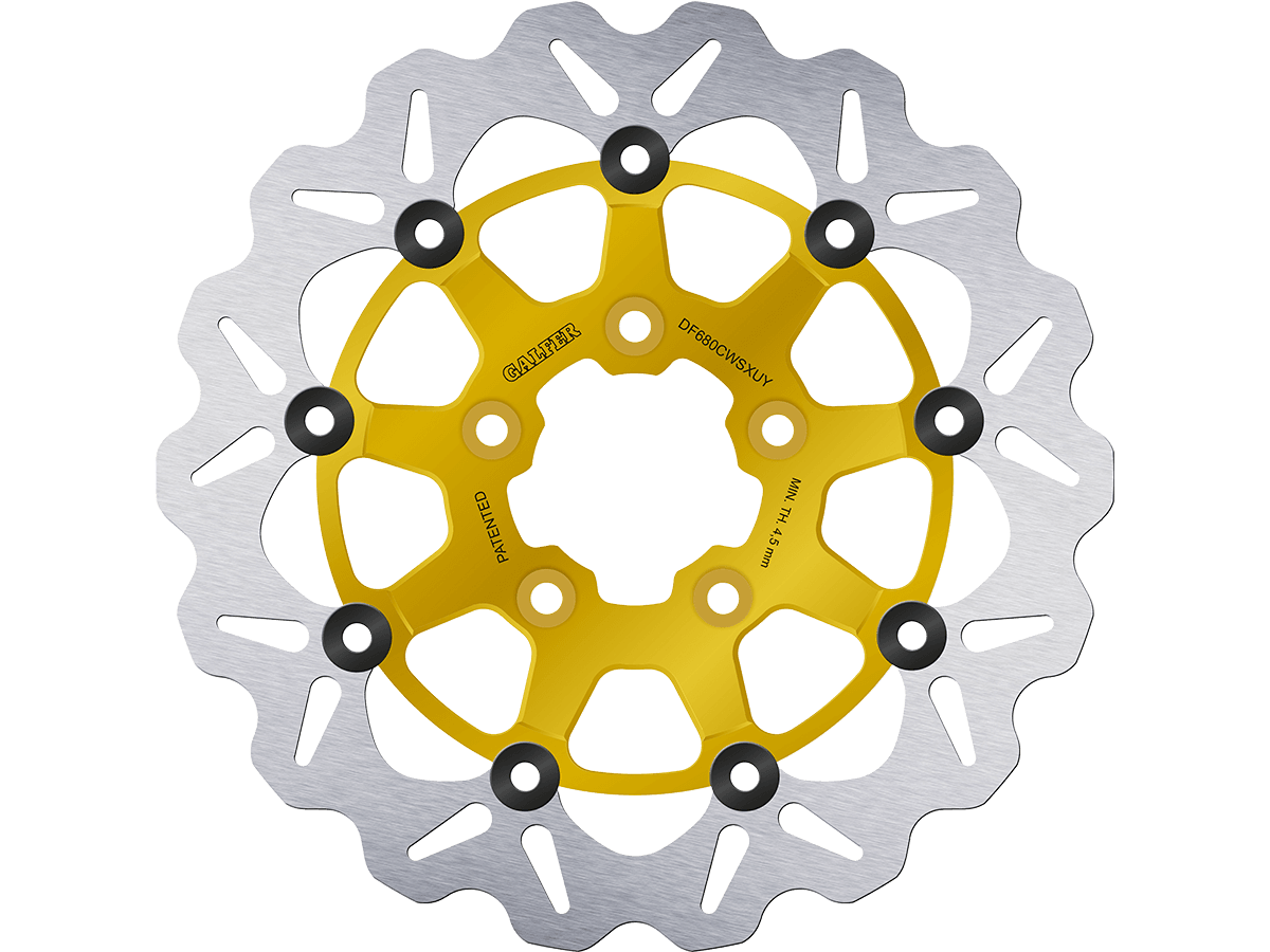 Galfer Harley Davidson Soft Tail Front Brake 330mm Billet Floating Rotor (Gold) (00-17)