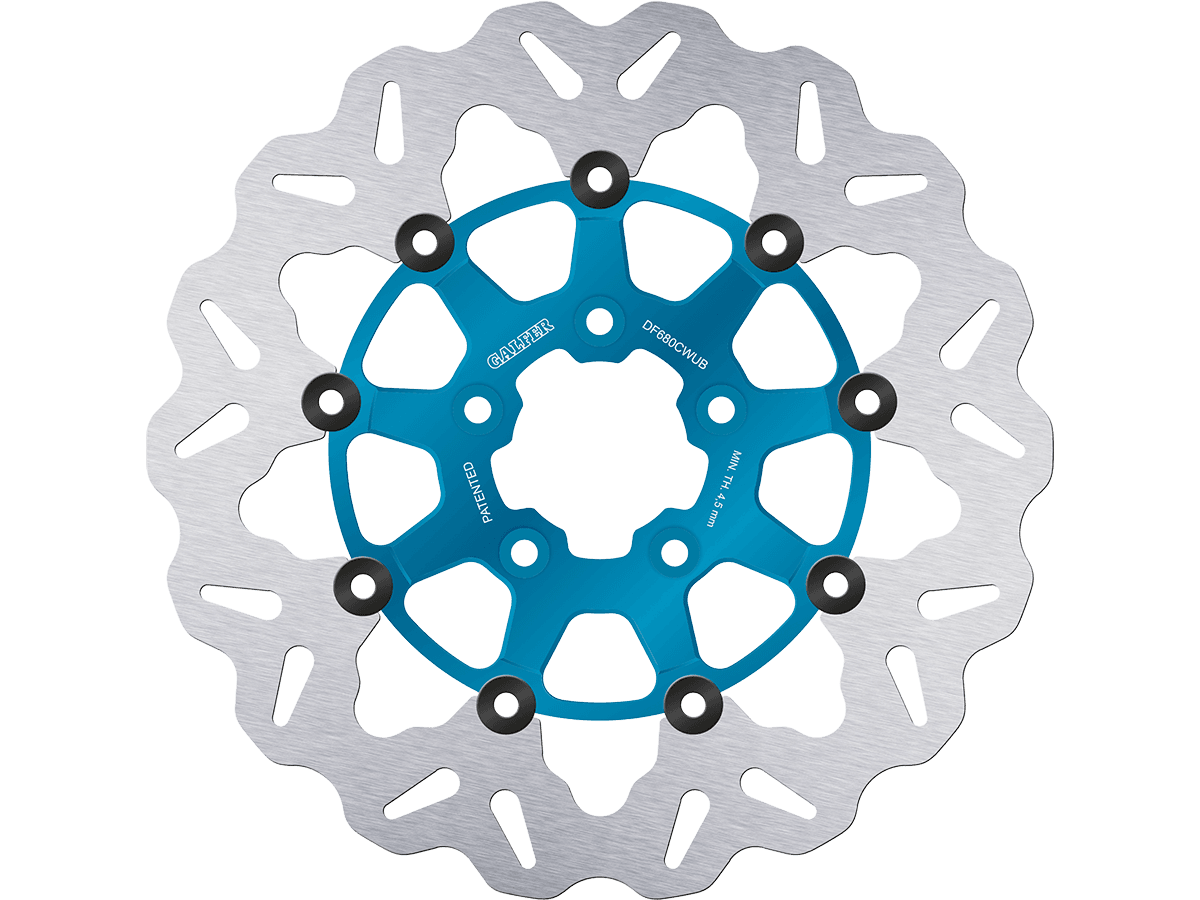 Galfer Harley Davidson Soft Tail Front Brake 292mm Billet Floating Rotor (Blue) (00-17)