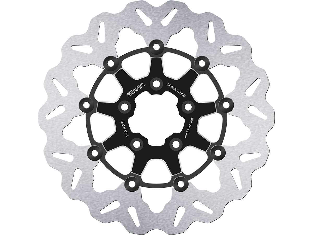 Galfer Harley Davidson Soft Tail Front Brake 292mm Billet Floating Rotor (Contrast Black) (00-17)