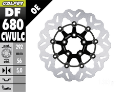 Galfer Harley Davidson Soft Tail Front Brake 292mm Billet Floating Rotor (Contrast Black) (00-17)