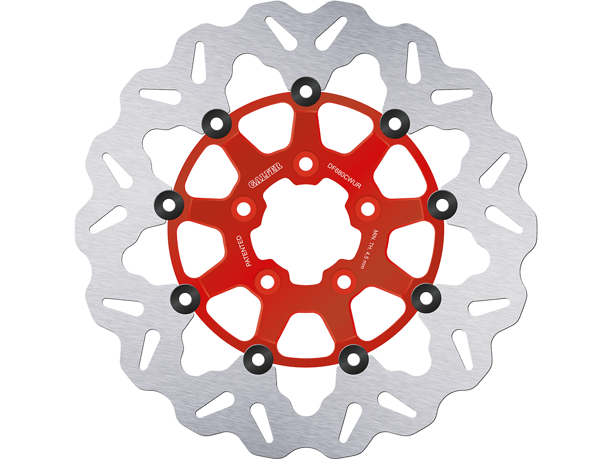 Galfer Harley Davidson Soft Tail Front Brake 292mm Billet Floating Rotor (Red) (00-17)