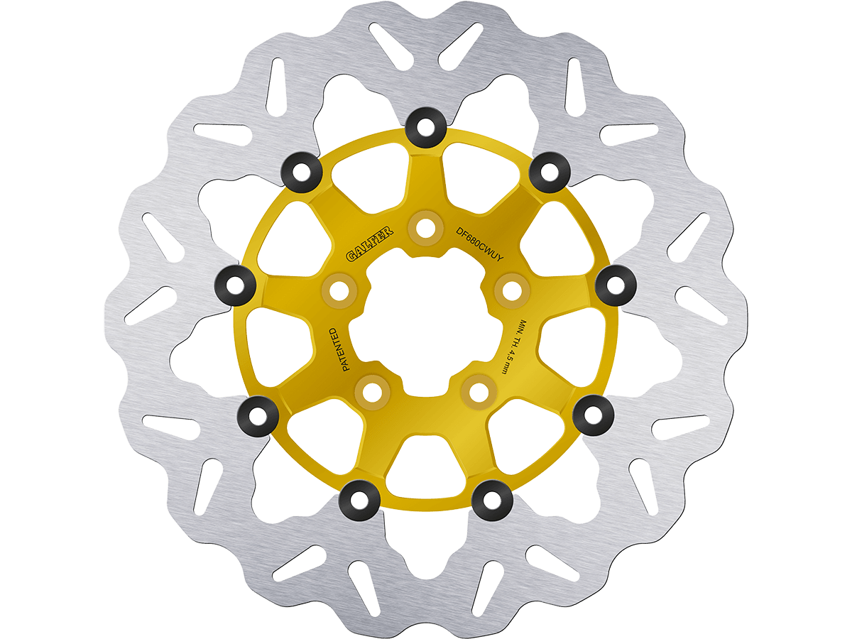 Galfer Harley Davidson Soft Tail Front Brake 292mm Billet Floating Rotor (Gold) (00-17)