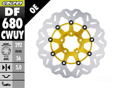 Galfer Harley Davidson Soft Tail Front Brake 292mm Billet Floating Rotor (Gold) (00-17)