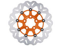Galfer Harley Davidson FXD Dyna Rear Brake Billet Floating Rotor (Orange) (00-12)