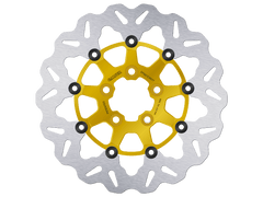 Galfer Harley Davidson FXD Dyna Rear Brake Billet Floating Rotor (Gold) (00-12)