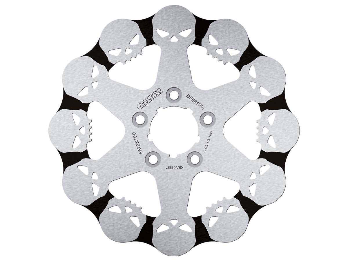 Galfer Harley Davidson FXD Dyna Rear Brake Skull Rotor (00-12)