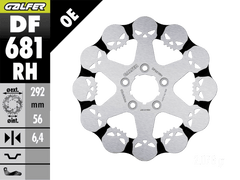 Galfer Harley Davidson FXD Dyna Rear Brake Skull Rotor (00-12)