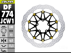 Galfer Ducati Streetfighter V4 Front Brake 330x6mm Billet Floating Floatech Rotor