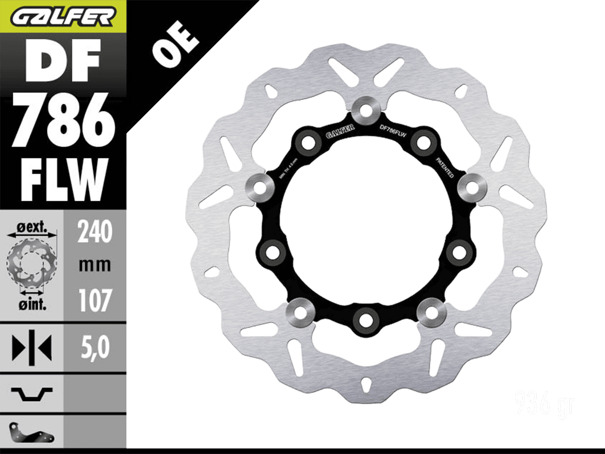 Galfer KTM 990 Super Duke Rear Brake Billet Floating Rotor (2007-)