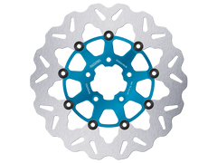Galfer Harley Davidson Dyna Wide Glide Front Brake Billet Floating 300mm Rotor (Blue) (10-17)