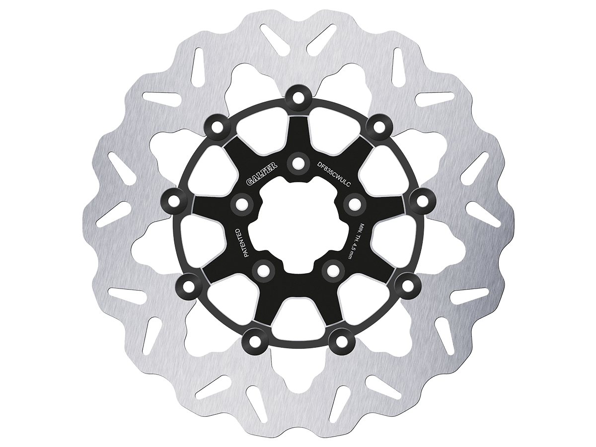 Galfer Harley Davidson Dyna Wide Glide Front Brake Billet Floating 300mm Rotor (Contrast Black) (10-17)