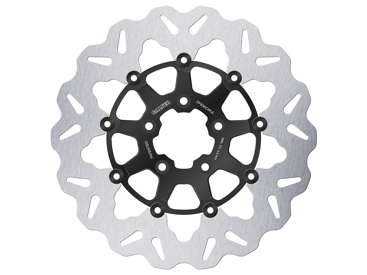 Galfer Harley Davidson Fat Boy 104/107/114 Front Brake 300mm Billet Floating Rotor (Gloss Black)