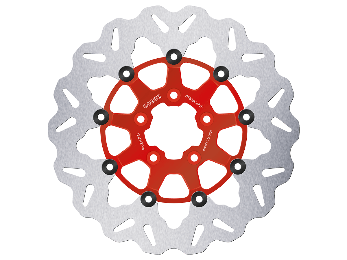 Galfer Harley Davidson Dyna Wide Glide Front Brake Billet Floating 300mm Rotor (Red) (10-17)