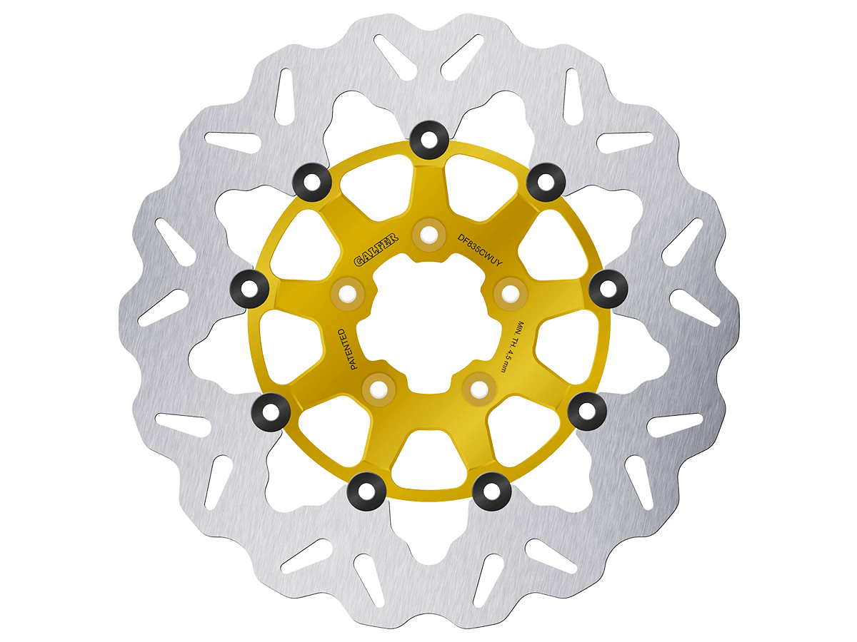 Galfer Harley Davidson Electra Glide Classic Front Brake 300mm Billet Floating Rotor (Yellow) (09-13)