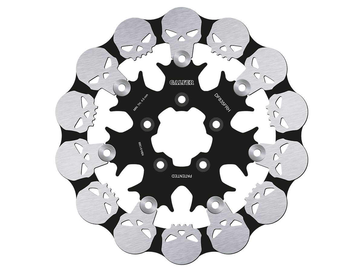 Galfer Harley Davidson Electra Glide Classic Front Brake 300mm Floating Skull Rotor (09-13)