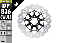 Galfer Harley Davidson Soft Tail Rear Brake Billet Floating Rotor (Contrast Bright) (15-19)