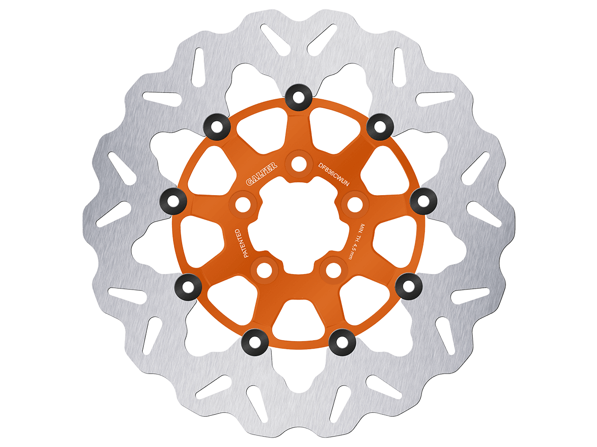 Galfer Harley Davidson Road King Rear Brake Billet Floating Rotor (Orange) (16-19)