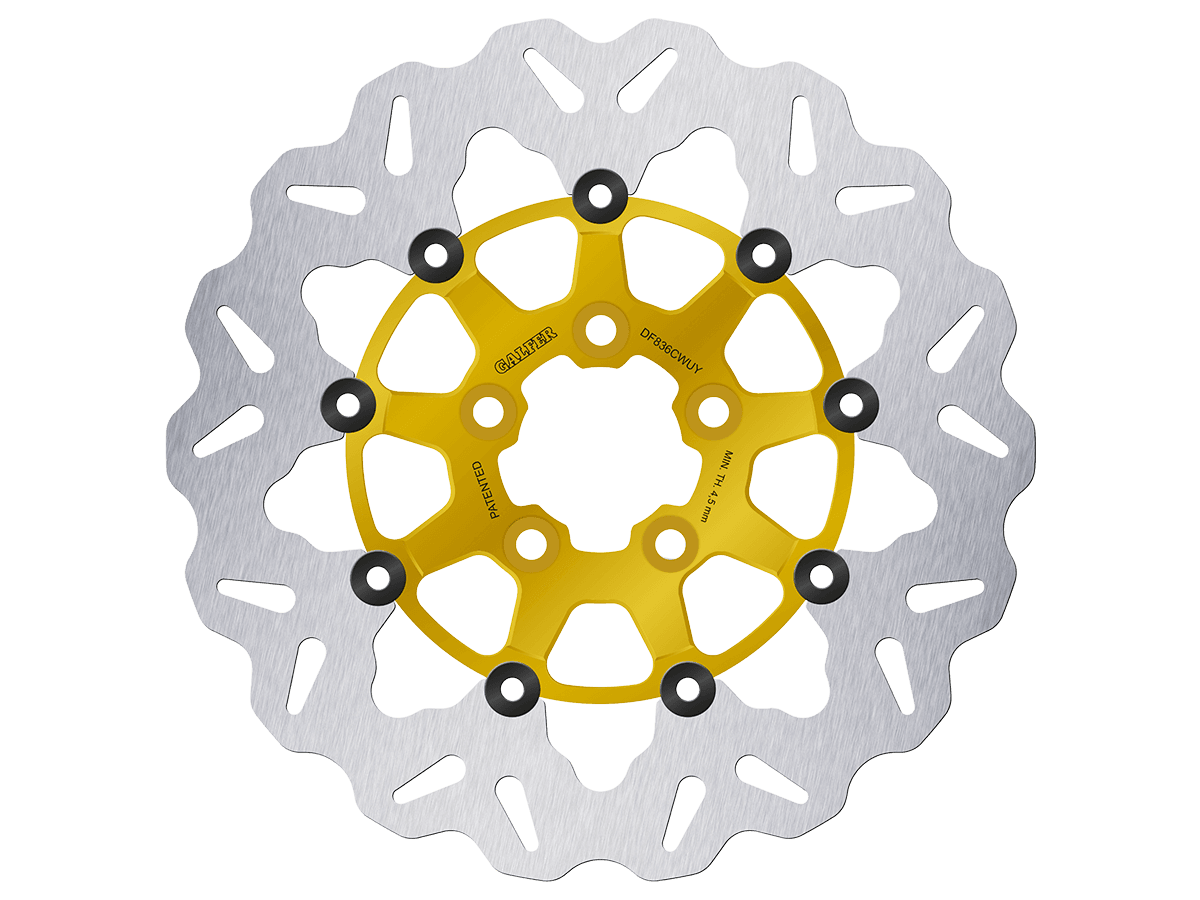 Galfer Harley Davidson Road King Rear Brake Billet Floating Rotor (Gold) (16-19)