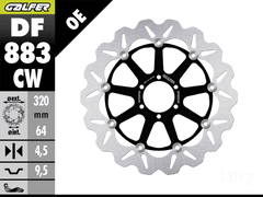 Galfer Ducati Monster S4/R Front Brake 320mm Floating Rotor (04-06)