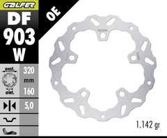 Galfer Harley Davidson Pan America /Special Front Brake 320mm Rotor (Cast Wheel)
