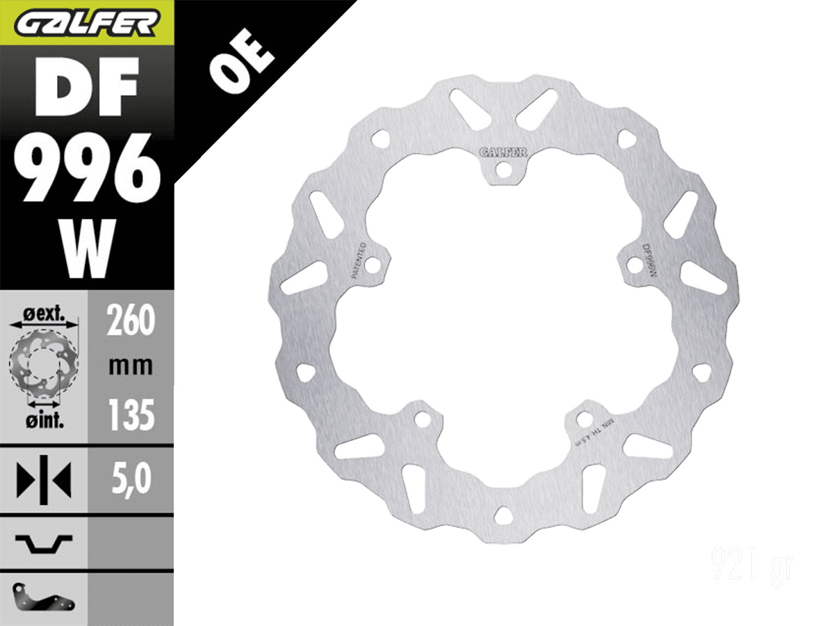 Galfer Harley Davidson Sportster S 1250 Rear Brake Rotor