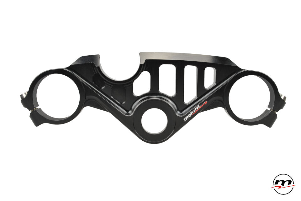 MELOTTI RACING BLACK ROAD TRIPLE CLAMPS YAMAHA R1 2007-2024