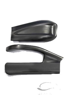 Carbonin Carbon Fiber Swingarm Protectors 05-06 Kawasaki ZX-6R/636