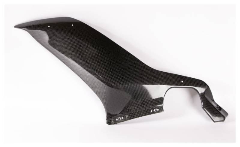 Carbonin Carbon Left Side Panel OEM Radiator 2017-2020 Yamaha YZF-R6