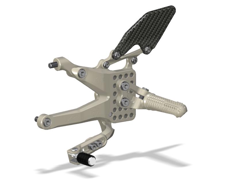 ATTACK PERFORMANCE REAR SET KIT, DUCATI V4, 2018 -, AERO HARD