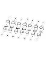 ATTACK PERFORMANCE TRIPLE CLAMP KIT, GP, ZX-10 16-, BLACK (REPLACEMENT PARTS)