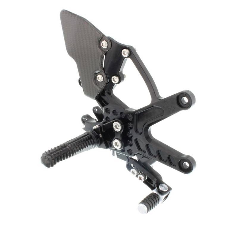 2005 R1 Rear Set Attack 15-23 Yamaha YZF-R1 Rear Set Kit Black | HHR Performance