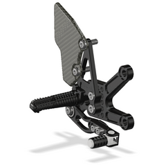 ATTACK PERFORMANCE REAR SET KIT, ZX10R, 11-15 , BLACK