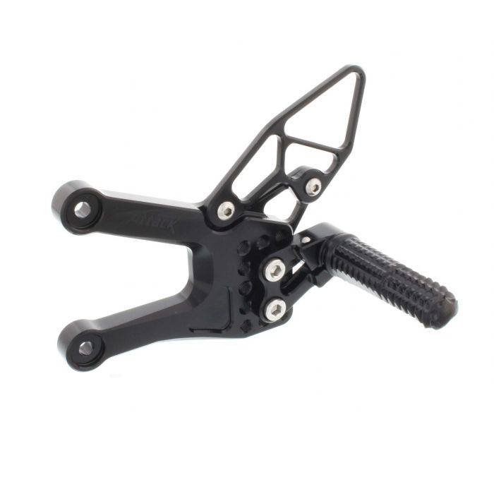 Yamaha R6 Attack Rear Sets Attack 06 Yamaha R6 Rear Set Kit Black | HHR Performance