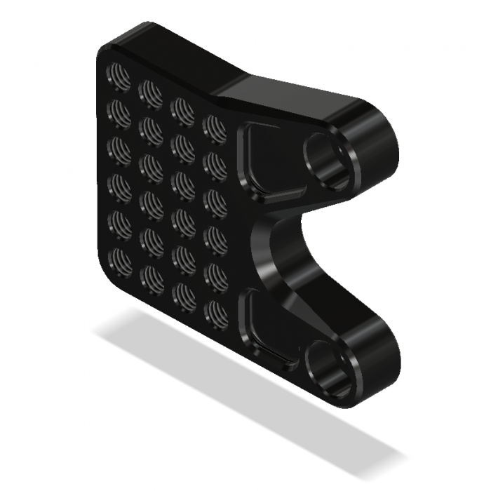 ATTACK PERFORMANCE RT. BRACKET, ADJ., SUZ GSXR6/7, BLACK