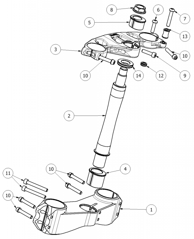 Attack 13-18 Kawasaki ZXR636 GP Triple Clamp Parts | HHR Performance Attack 13-18 Kawasaki ZXR636 GP Triple Clamp Parts | HHR Performance