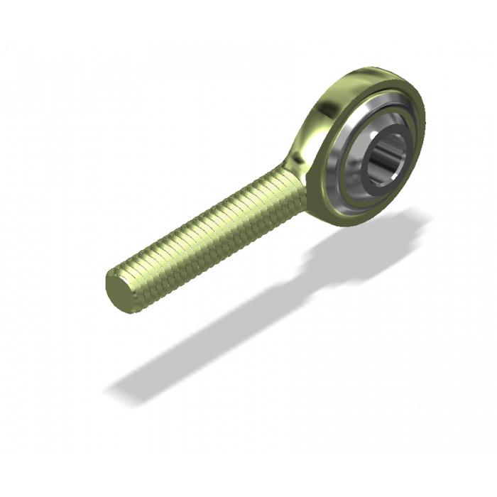 ATTACK PERFORMANCE METRIC SPHERICAL ROD END, RIGHT HAND MALE, 6X1.0