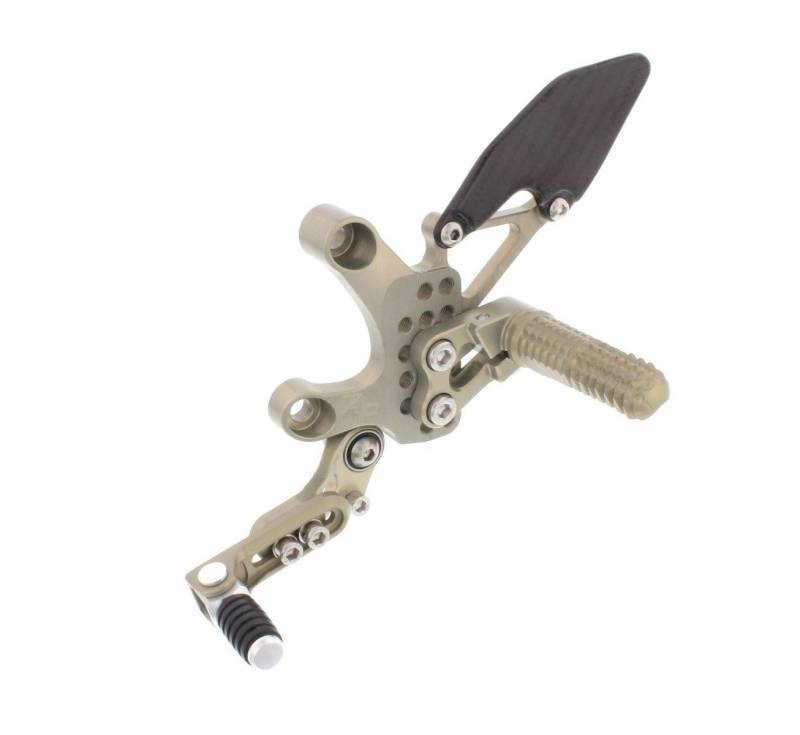 ATTACK PERFORMANCE REAR SET KIT W/SHIFT AND BRAKE LEVERS, DUCATI , AERO HARD