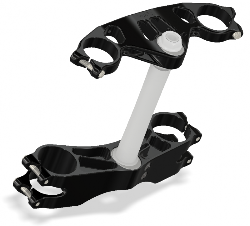 ATTACK PERFORMANCETRIPLE CLAMP KIT, RADIAL OHLINS, 52X58X210, BLACK