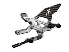 Extreme Components rearsets V4 & streetfighter STD/GP silver w carbon